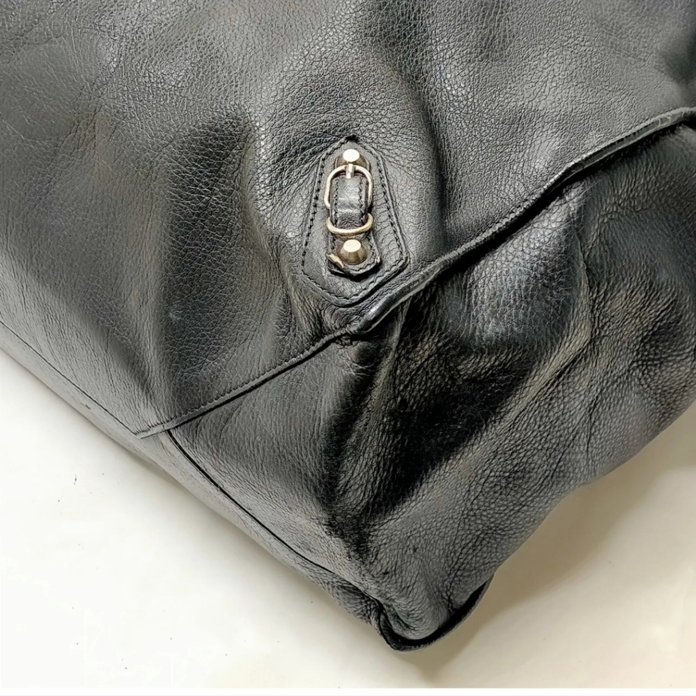 Balenciaga Tote Bag The Paper Black Leather - Picture 5 of 8